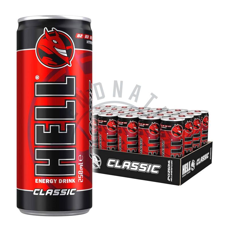 Hell Classic Energy Drink 24 Pack (24 x 250ml) Cans Sports Beverage 3