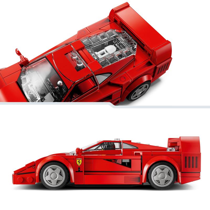 LEGO Speed Champions Ferrari F40 Supercar Buildable Vehicle, Toy Model Car for 9 Plus Year Old Boys and Girls, with Driver Minifigure, Kids' Bedroom Decoration, Gift Idea 76934 3