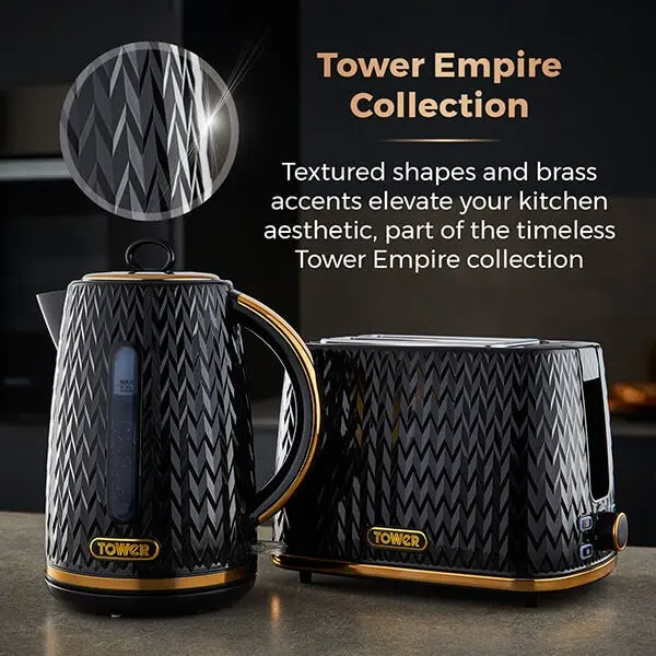 Tower Empire 1.7 Litre Kettle Black 2