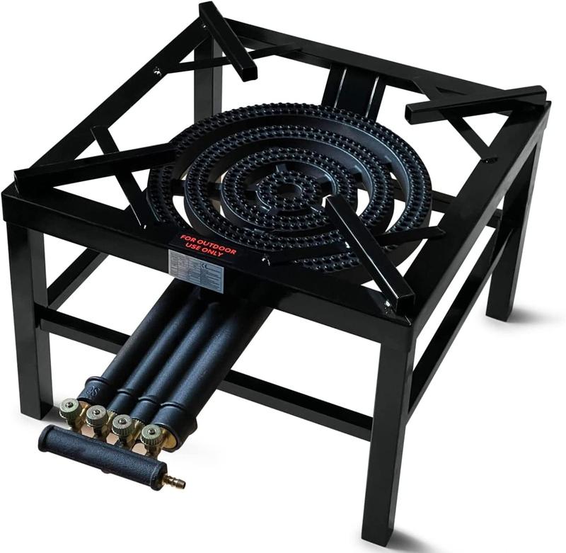 RDK Heavy Duty Commerical Cooking 4 Key Boiling Ring Burner Cast Iron Lpg Gas Catering Stove 20.8KW 0