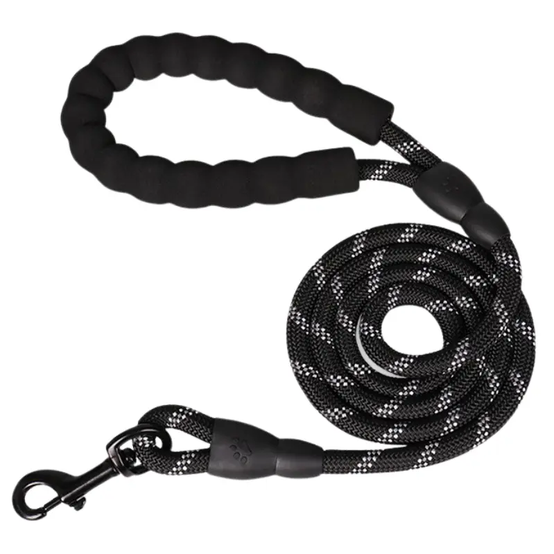 5FT Reflective Dog Leash Rope Braided Pet Leads Strong Training Padded Braided 1