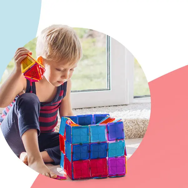 53pc Magnetic Building Block Toy Set Kids Magnet Construction Jigsaw Game Gift 6