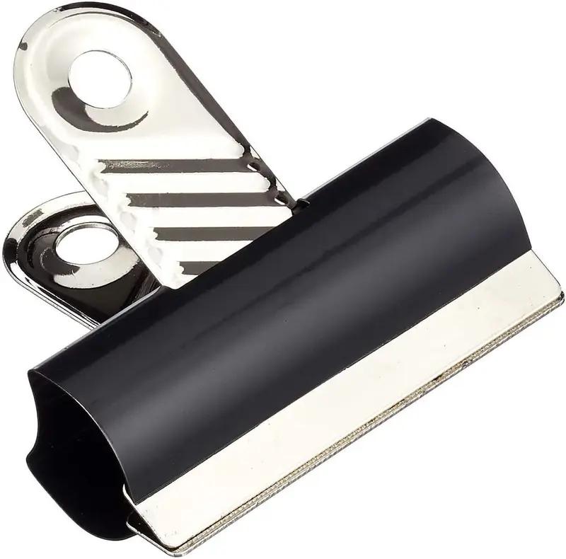 Pack of 5 x 70mm Jumbo Bulldog Letter Clips Grip Clips Black 2