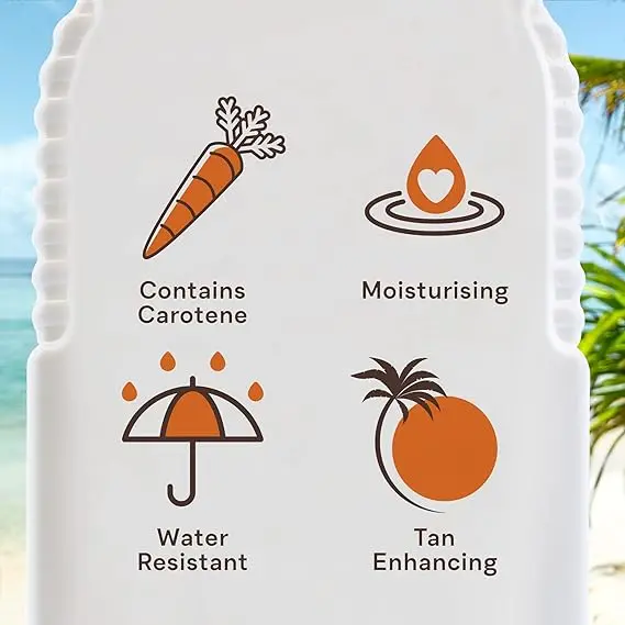 New Malibu Sun Bronzing Fast Tanning Body Butter with Beta Carotene ,Free gifts, Tropical Coconut Fragrance, 300ml Body Care Cream Lotions Moisturizing Pack Comfort Free gifts Moisturizer Cosmetic Skin Care Skin Repair  Moisture Hydrating Scented 4