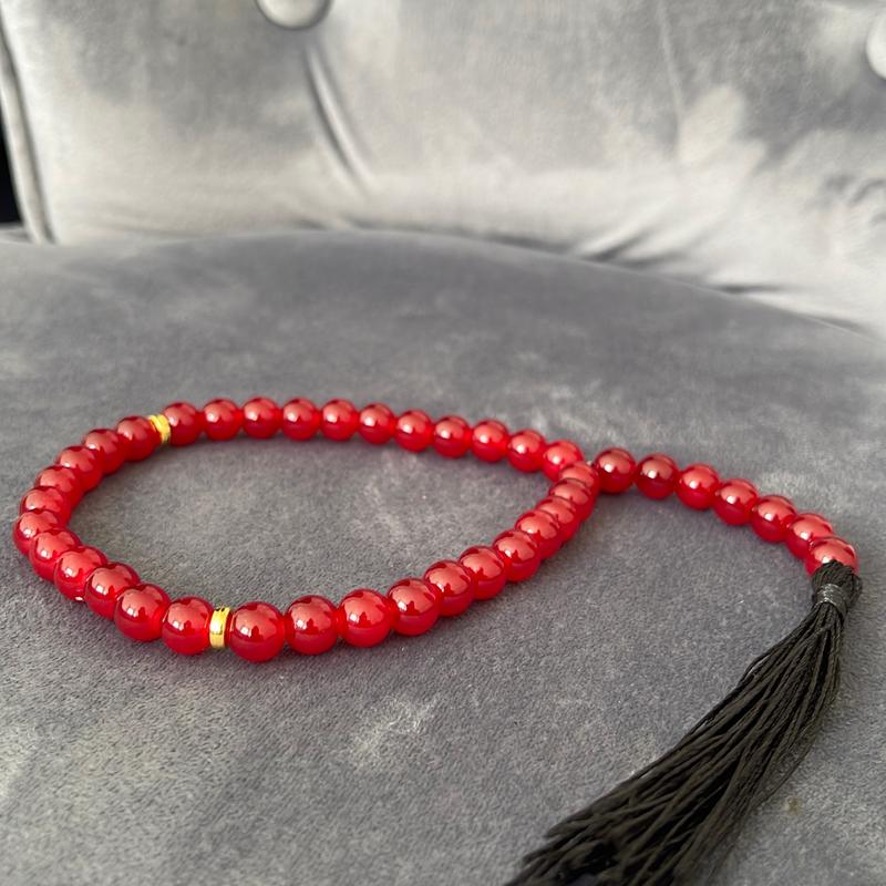 Glass beaded tasbeeh 33 beads 1