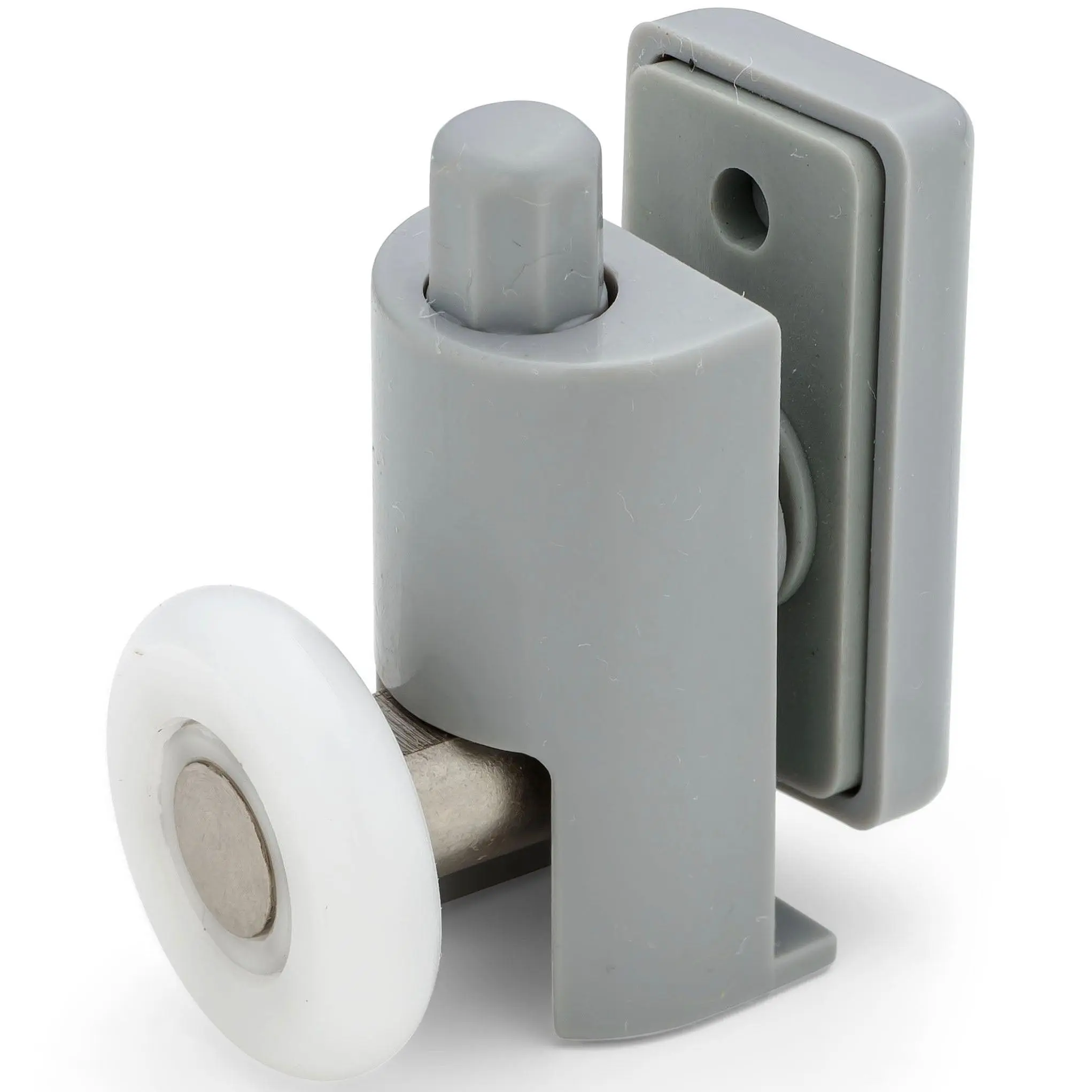 2 x Single Bottom Shower Door Rollers/Runners/ Guides/Wheels 23mm or 25mm Wheel Diameter L073P