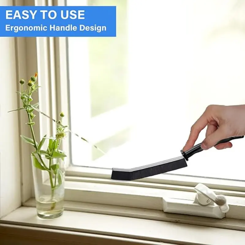 Crevice Pet Cleaning Brush Set - 4 Pack Hard Bristle Gap Brush for Kitchen, Bathroom, and Window - Lightweight, Durable and Long-Lasting 8