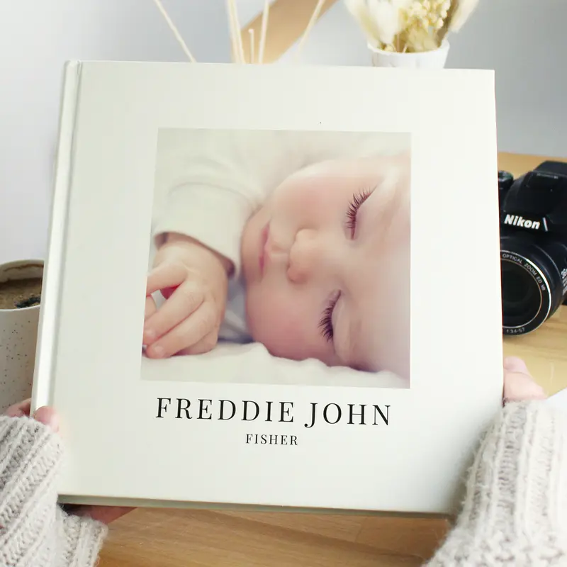 Personalised Photo Album with Your Own Image and Custom Message - Holds Up to 120 6x4 Photos - Decor, Cover 2