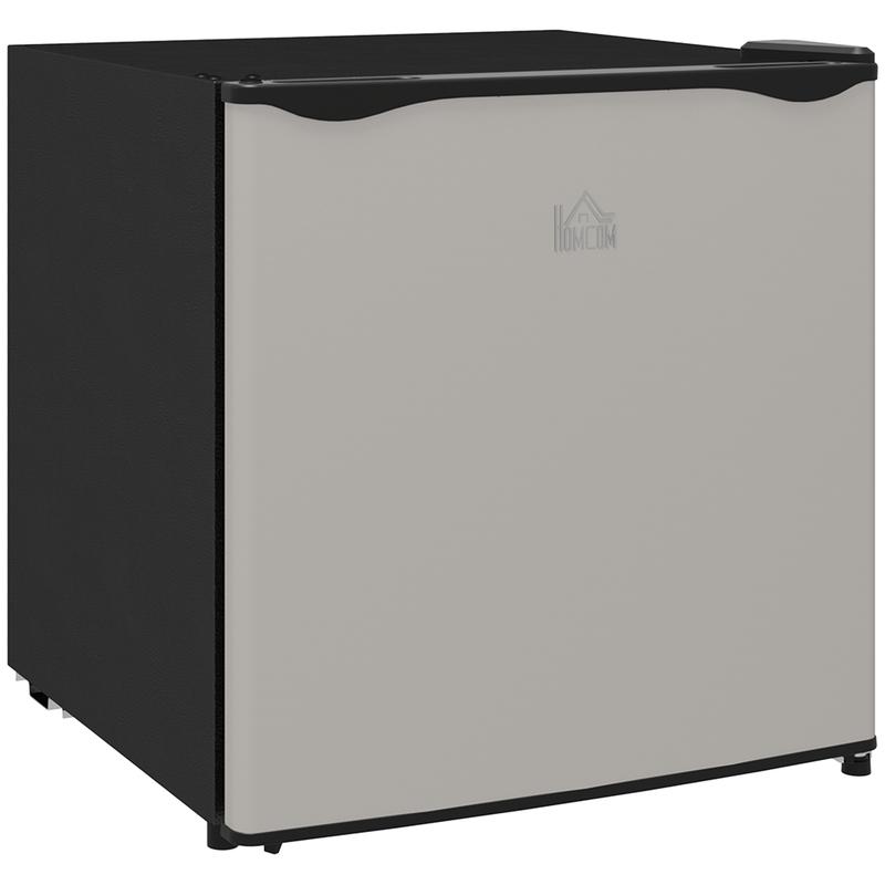 HOMCOM Tabletop Mini Freezer with 35 Litre Capacity, Small Freezer with Reversible Door, Adjustable Temperature and Removable Wire Shelf for Bedrooms, Home Office, Silver Tone 0