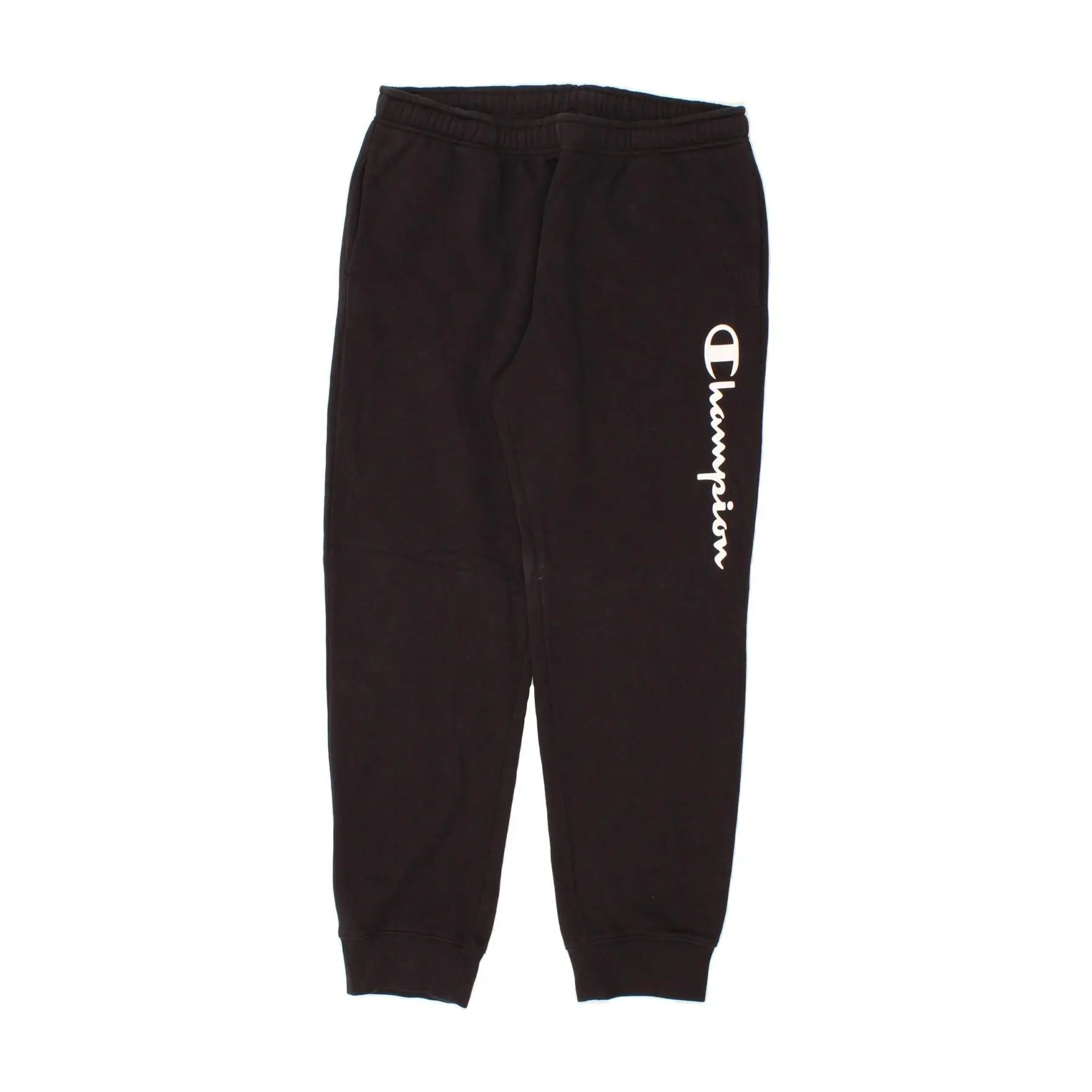 Pre-Owned Vintage CHAMPION Mens Graphic Tracksuit Trousers Joggers  Large Black
