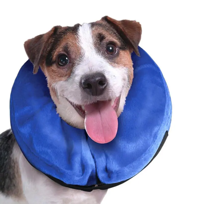 Inflatable Dog Cat Puppy Pet Vet Collar Post Surgery Lampshade Cone Neck Injury 4
