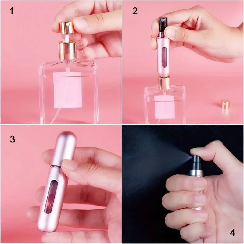5ml Portable Perfume Spray for Men & Women -1 Piece Perfume Dispenser, Refillable Perfume Atomizer Bottle, Home & Travel, Long-Lasting Fragrance for Dating and Daily Life Unisex Organiser 2