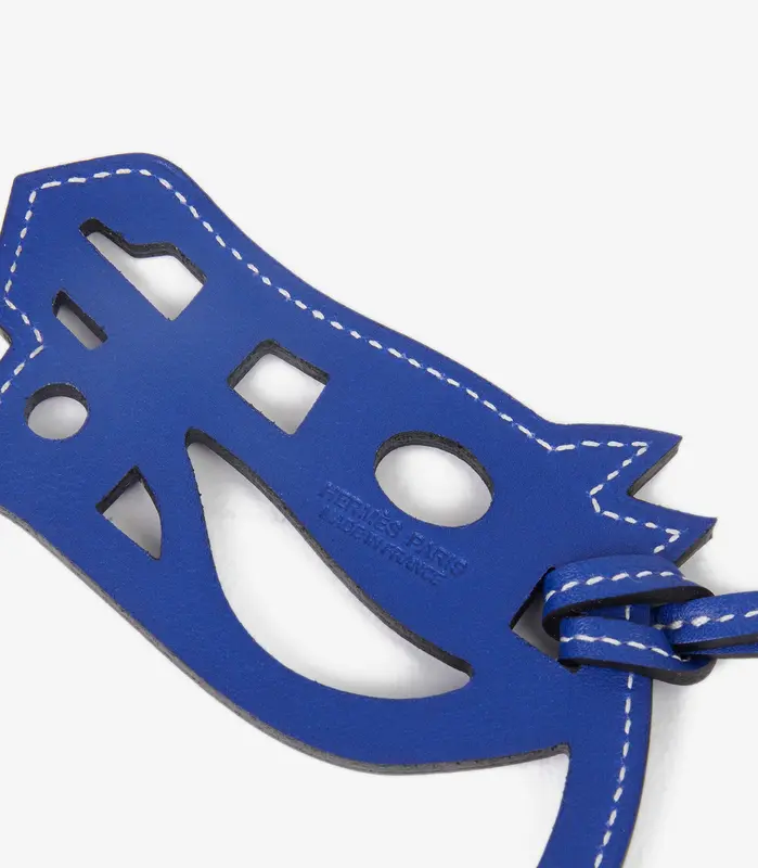 Pre-Owned Hermès Bleu Electric Swift Leather Paddock Cheval Charm AA0078 3