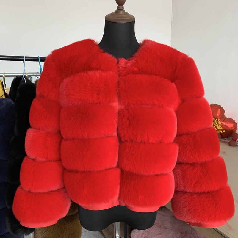 Product Introduction of [2024]Women faux Faux Fur Coat Autumn Winter High Quality Faux Fox Fur Coat fluffy coat fury elegant faux furr 7xl plus size women clothing1 7