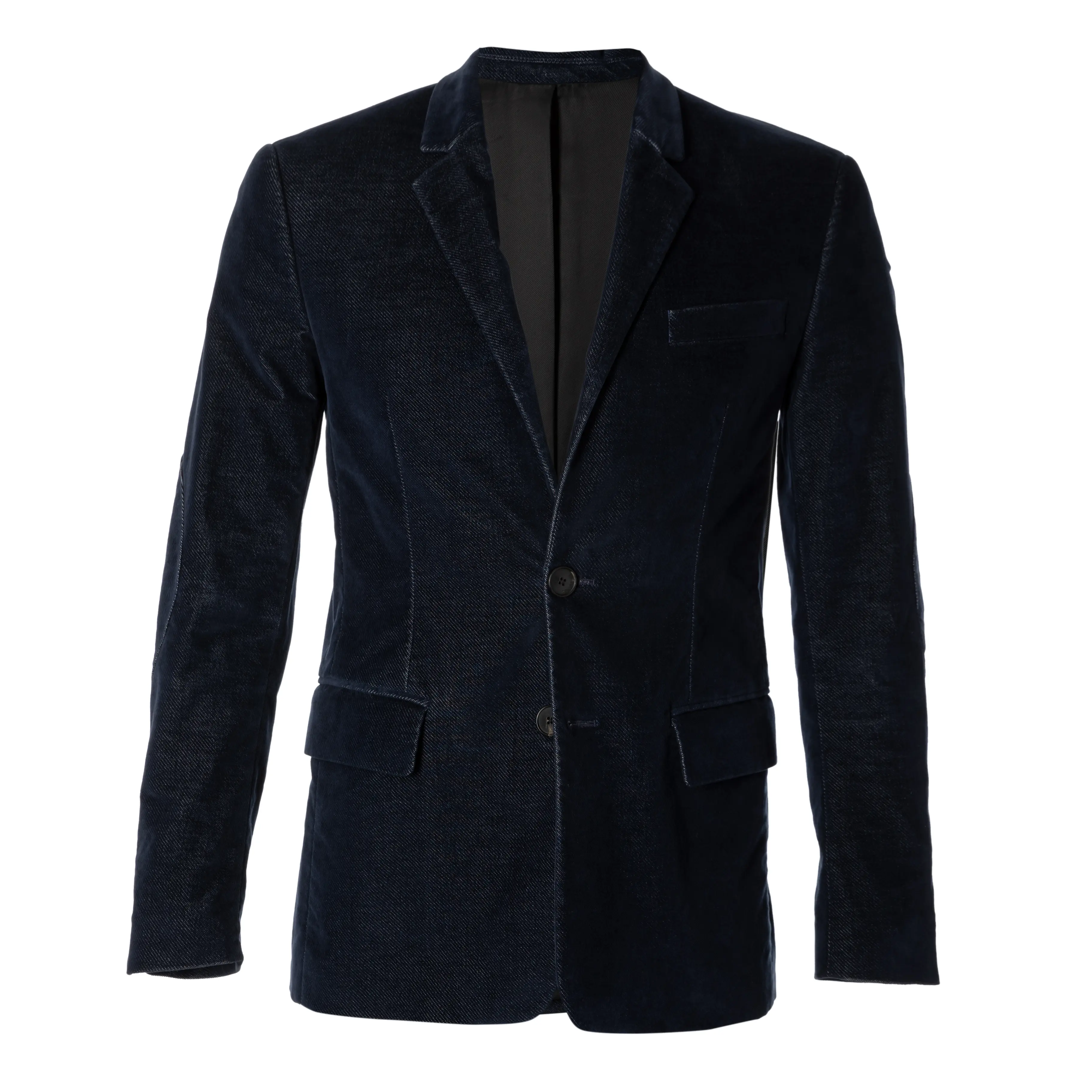 Preowned Zadig&amp;Voltaire Blazers S Cotton Blue Plain Regular All Seasons Excellent condition