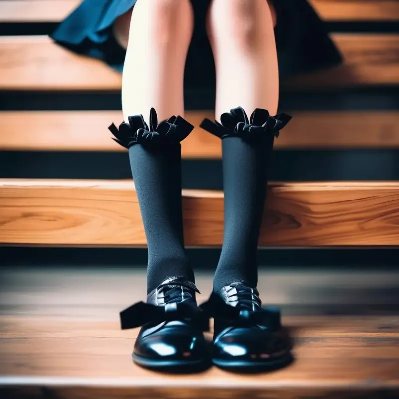 3 Pairs Girls Knee High School Socks Cotton Socks with Fluffy Ribbons Bow, Back to School Socks Uniform Party Wear Long Socks Girls Bow Knee High School Socks 6