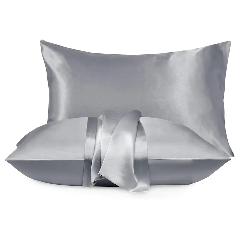 Luxury Satin Pillowcases 19x29 Inches – Soft, Silky, Anti-Frizz, Skin & Hair Friendly – Elegant Bedroom Decor – Wrinkle-Resistant & Durable Pair 2