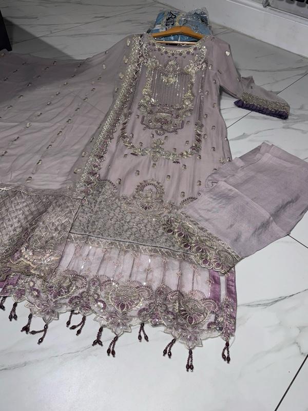 Product Introduction of RAYA (EID) Fancy salwar kameez dress 3 piece Pakistani chiffon embroidered heavy stonework wedding edt embellished S-XL 10