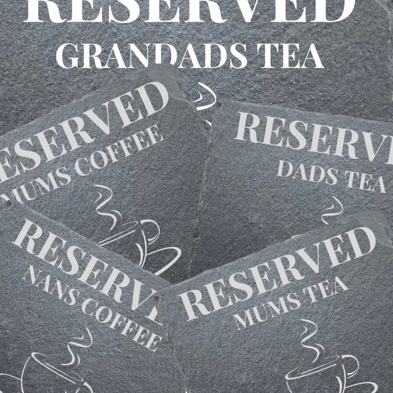 Funny Mum Coaster Reserved For Mums Tea Coffee If You Can Read This It’s Time For Another Drink Slate Coaster  Tableware coasters 4