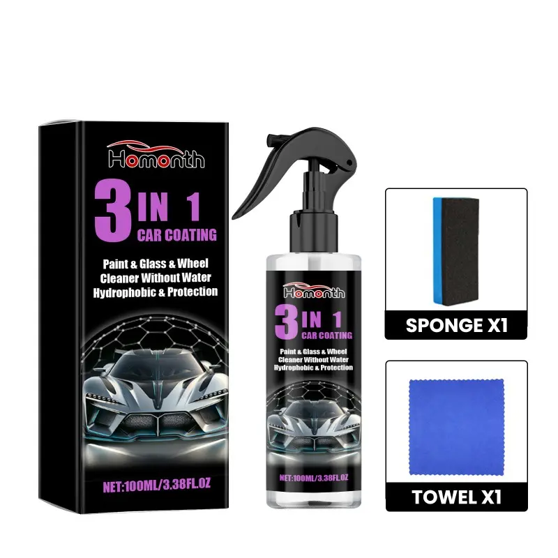 Ceramic automotive paint spray automotive paint brightening tire cleaning decontamination polishing refurbishment spray