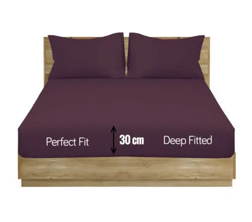 Northern Luxe Extra Deep Elastic 30cm Fitted Bed Sheets - Single/Double/King & SK 7