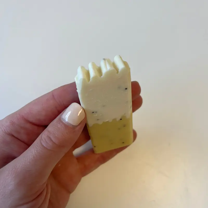 MINI Lemon Meringue soap bar 1