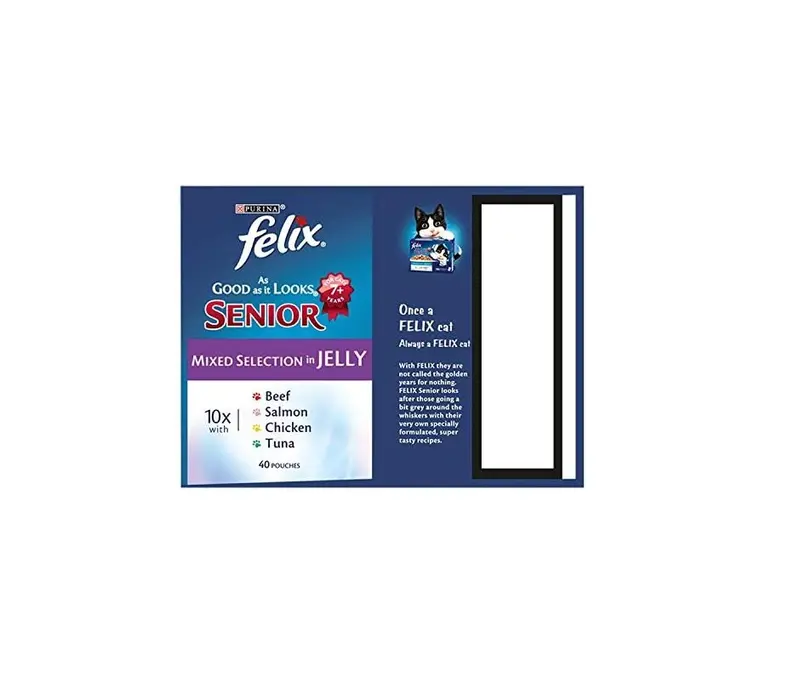 FELIX Senior 7+ Mixed in Jelly Wet Cat Food 40x100g - As Good As it Looks 5