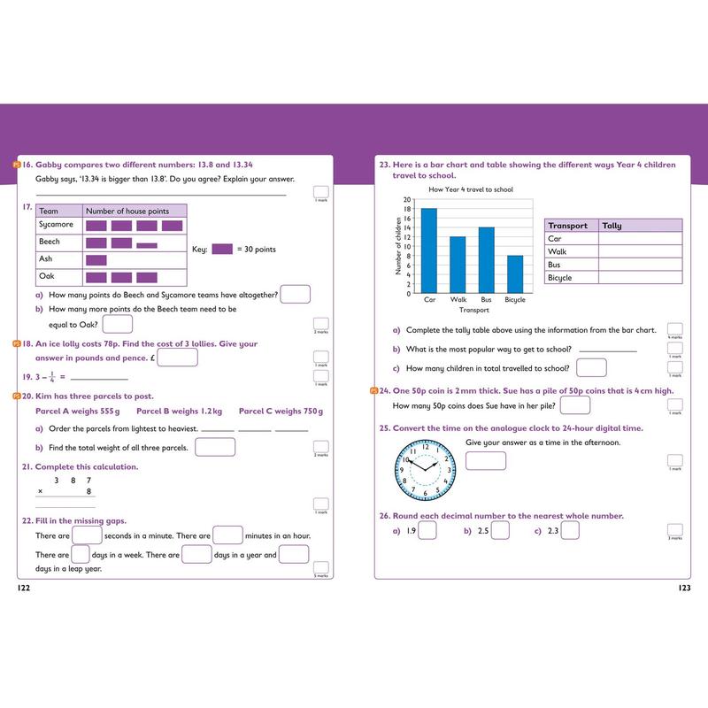 Year 4 Maths and English KS2 Targeted Study & Practice Book: Ideal for use at home (Collins KS2 Practice) by Collins KS2 [Book] 6