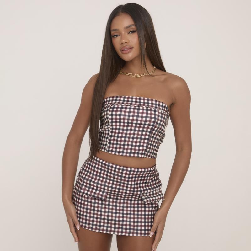 High Waist Pocket Detail Mini Bodycon Skirt 4