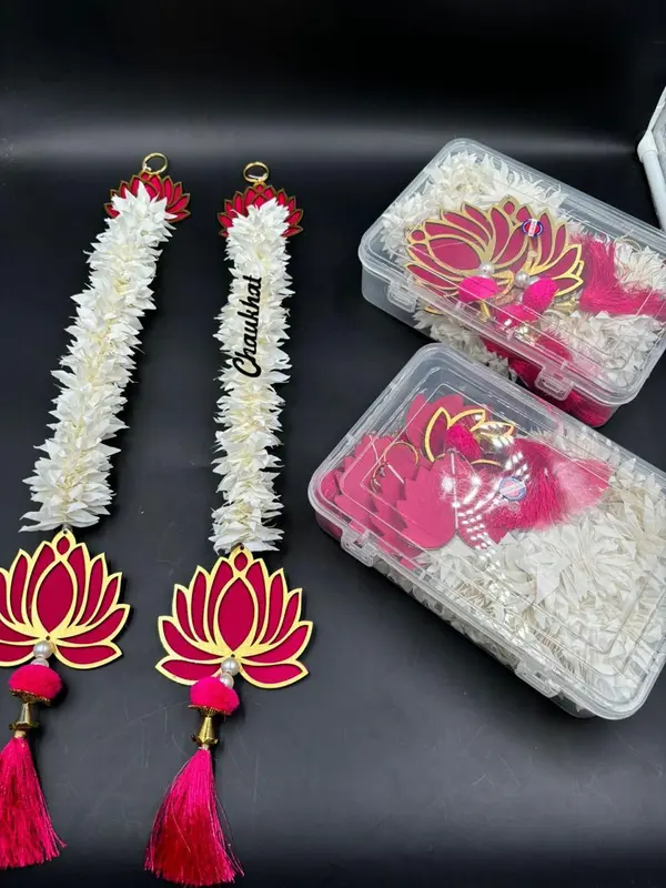 Elegant Lotus-Themed Flower Wall Hangings (Set of 4) 3