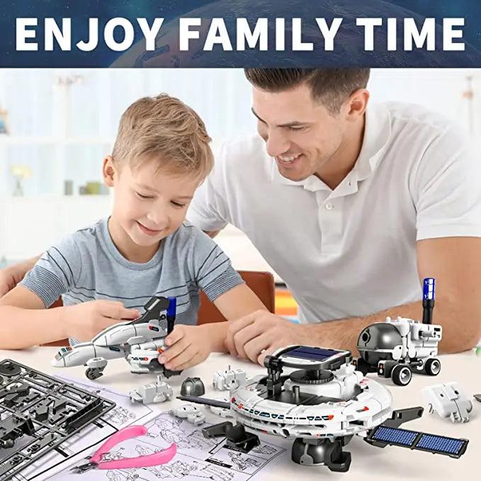 12 in 1 Science Experiment Solar Robot Toy DIY Building Powered Learning Tool Education Robots Technological Gadgets Kit for Kid 1