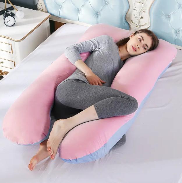 Pillow for Sleeping, U Shaped Pillow, Large pillow, Maternity Body Pillow, Pink 2