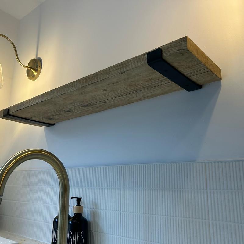 Reclaimed Scaffold Board Shelf, Sturdy, Durable & Handmade Shelves Kitchen 3