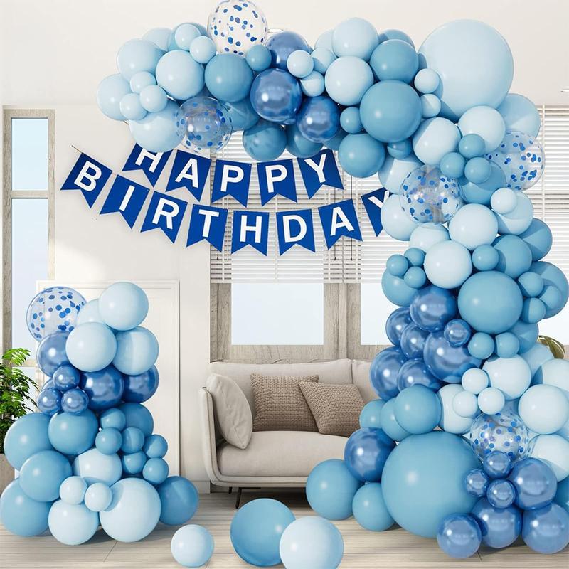 Baby Blue Balloon Arch Kit 99PCS Sky Blue Balloon Arch Garland 1