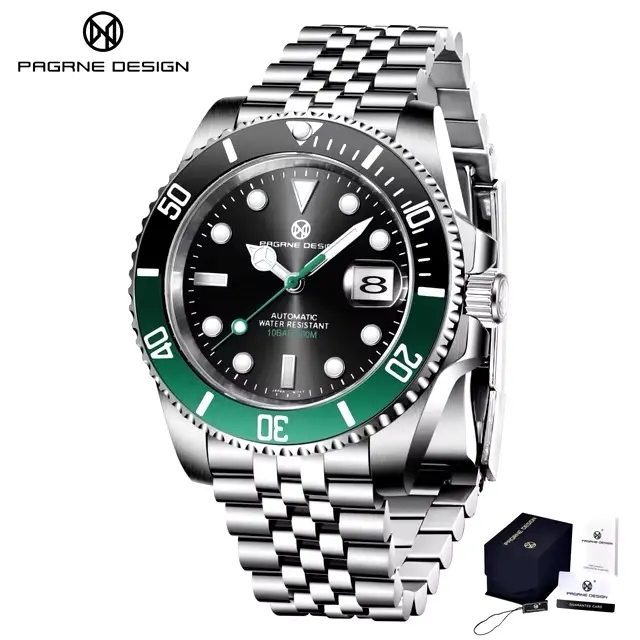Mens Watch Automatic Mechanical Watch Luxury Sports Stainless Steel Waterproof NH35 Sapphire Clock for Men watches 8