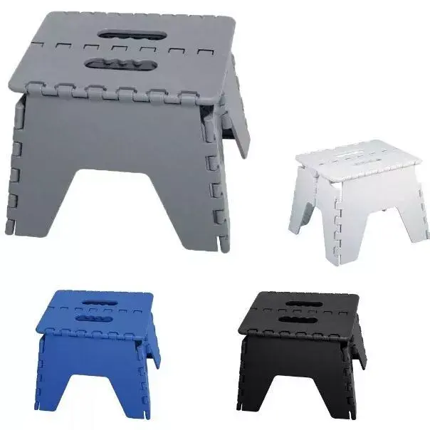 Folding Step Stool for Home Kitchen and Office - Heavy Duty Plastic Step Stool - Household