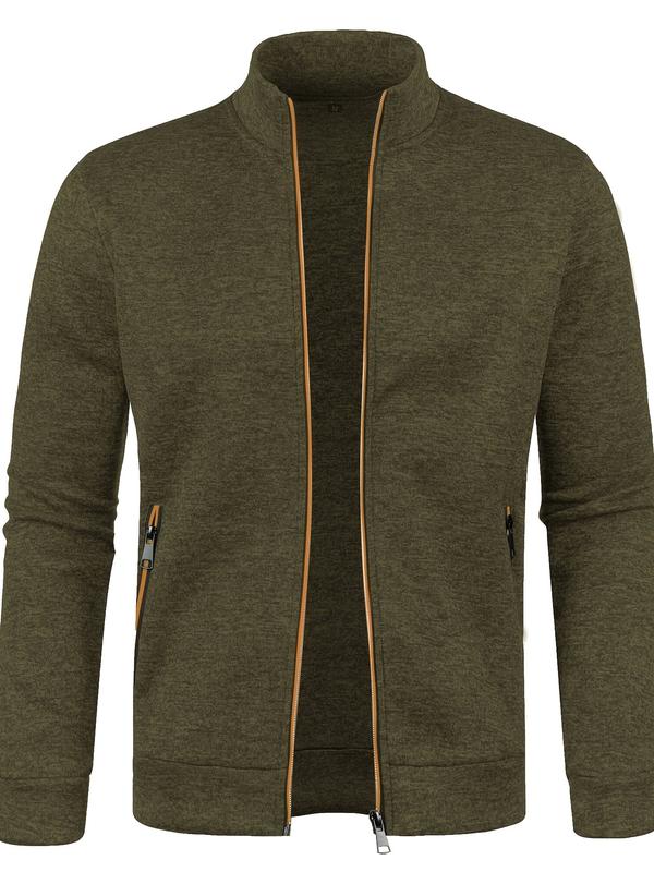 Men's Mid-Stretch Full-Zip Cardigan Sweater Coat – Soft, Breathable, and Warm – Perfect for Fall & Winter Casual Wear – Stylish Menswear Jacket for Everyday Comfort 5
