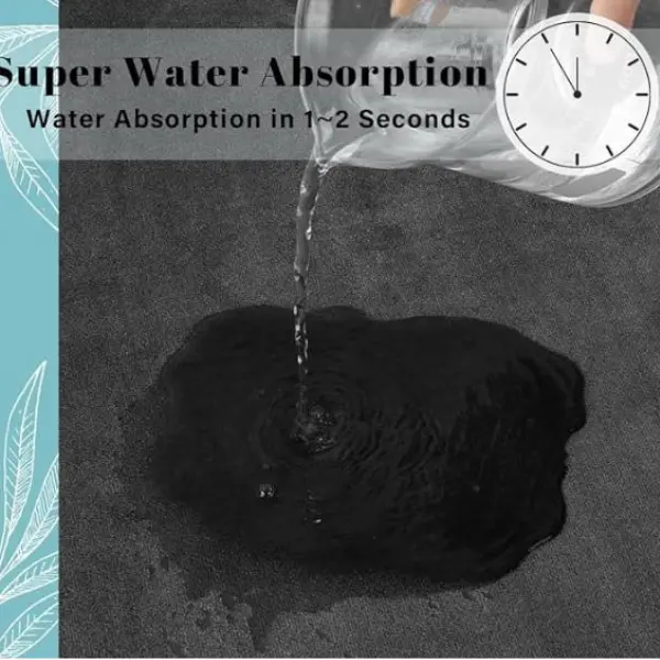 Super Absorbent Memory Foam Floor Mat, Rapid Dry, Anti-Slip, Luxurious Comfort for Kitchen, Bathroom, Bedroom, Living Room - Stylish Home Decor Rug, Ultra Absorbent & Non-Slip Memory Foam, Machine Washable, Soft Velvet Bath Mats, Easier to Dry crazy  red 5