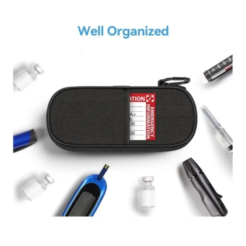 Insulin Pen Cooler, Travel Case Diabetic Medication Insulated Cool Organizer with 1 Reusable Ice Packs for Insulin Pen and Other Diabetic Supplies for The Daily Life and Trip Travel Accessories 1