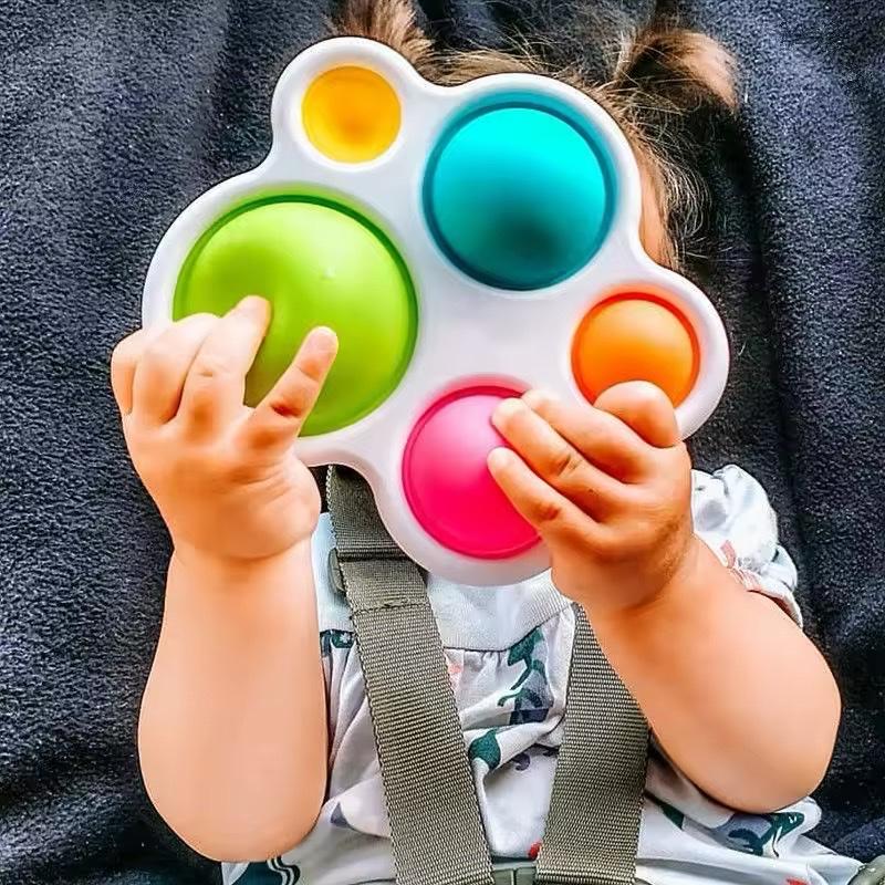 Product Introduction of Infant Baby Toys Montessori Exercise Board Rattle Puzzle Colorful Intelligence Early Education Intensive Training Fidget Toys + kids + accessories + tools + rattle + puzzle + maternity + baby + fidget +poppy 27