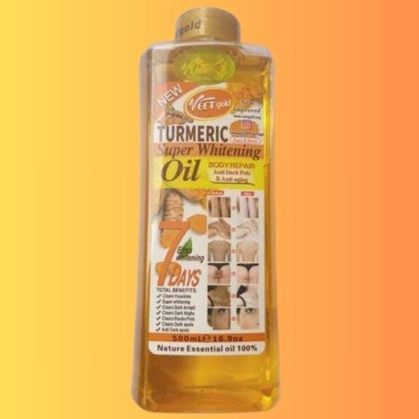 Veet Gold Turmeric Super Whitening Body Repair Oil 500ml 4