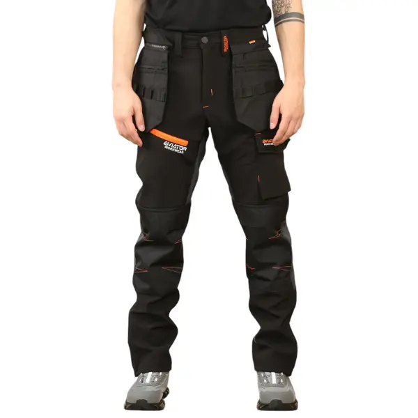 AVIATOR Men’s Waterproof Tactical Cargo Pants – Durable Softshell Work Trousers with Removable Pockets for Outdoor, Construction, Utility & Military-Style Tactical Gear