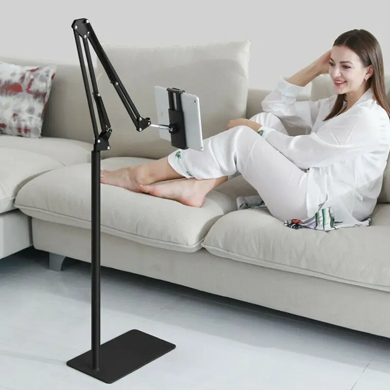Universal 360° Adjustable Floor Stand Holder for Tablet/iPad/Phone 3.5-11in 3