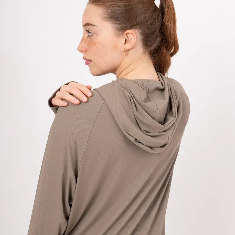 Stone Olive - Modest Activewear Hoodie 4