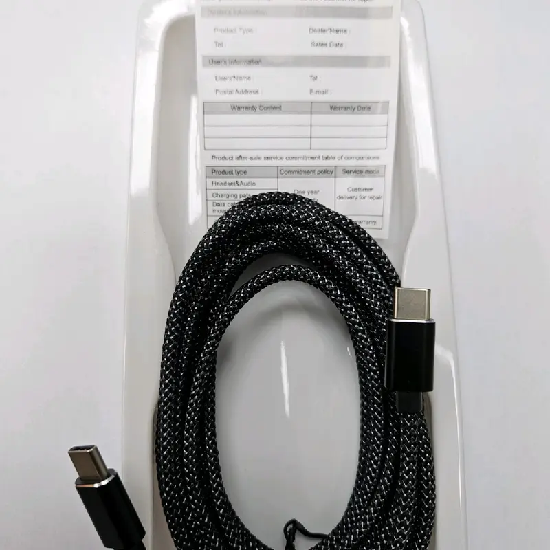 Type C to C Cable with Aluminium Shell and Extra Strong Braided Cable for Fast Charging - Compatible with Smartphones and Cellphones 6
