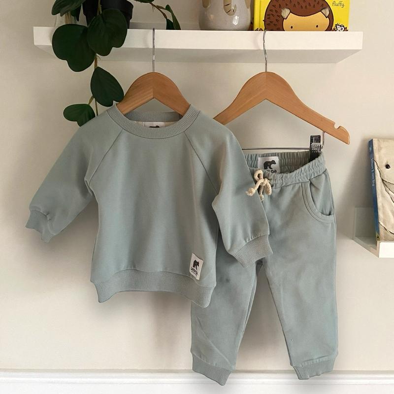 Mint Girls Boys Organic Cotton tracksuit Little Cub 4