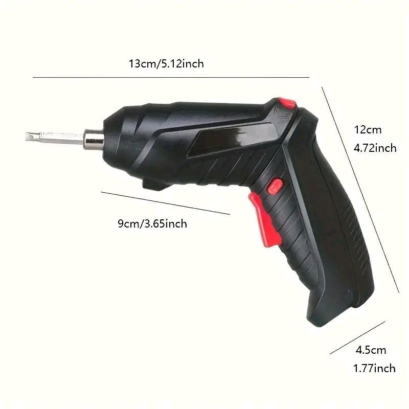 Screwdriver Set - Rechargeable Electric Drill, Quick-Change, LED Work Light 2