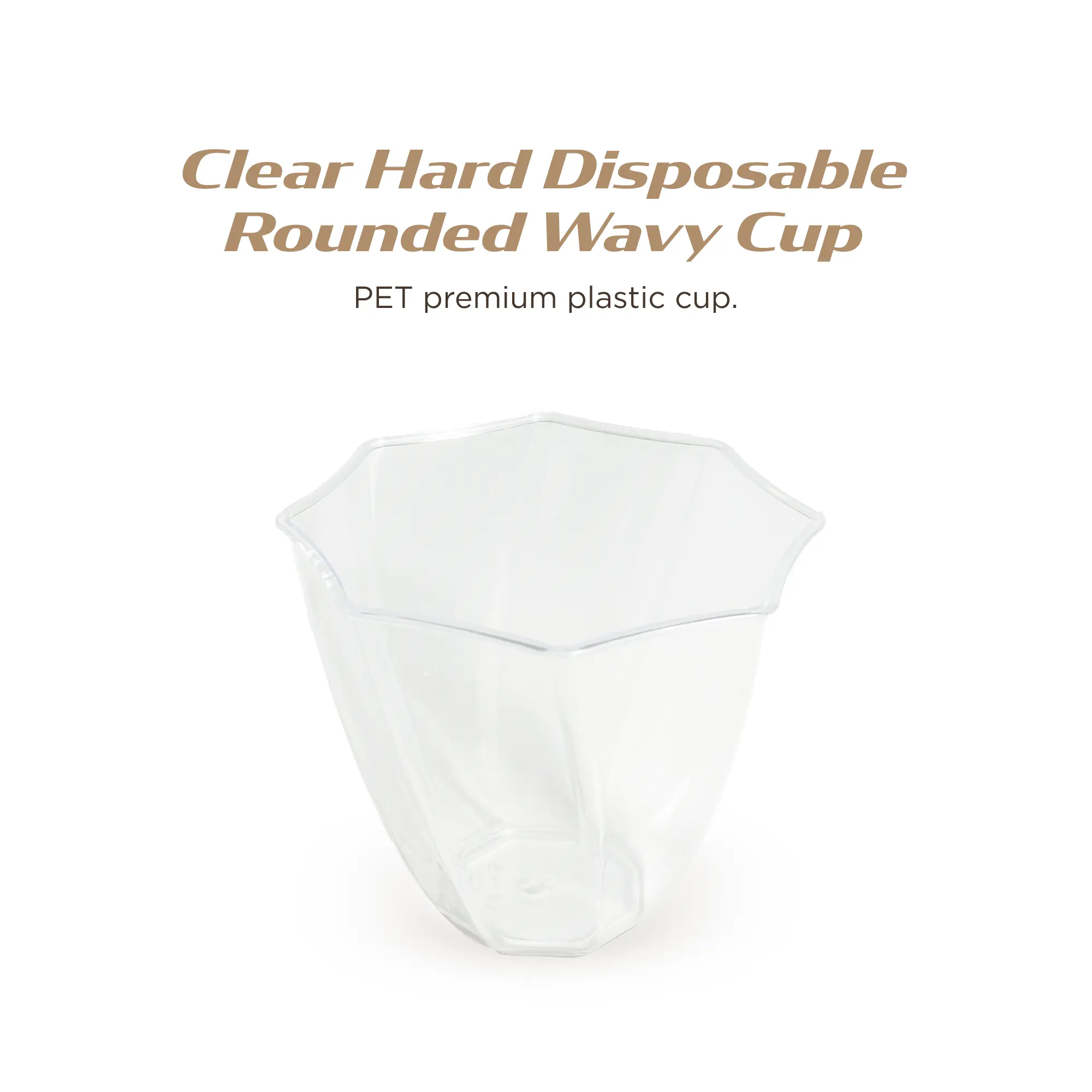 Clear Hard Disposable Dessert Cups – Set of 50, Assorted Shapes and Sizes, Perfect for Ice Cream, Desserts, Snacks, and Treats Fruit Pack