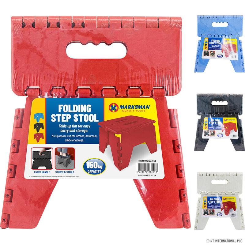 New Folding Handy Step Stool Strong 150Kg Handle Storage Collapsible Multi Use 5