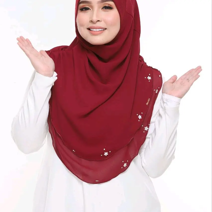 Sarung Juwita Chiffon Malaysian Hijab with Awning Scuba - Fashion Accessory for Muslim Women